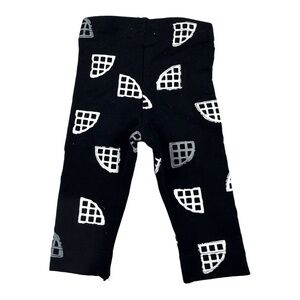 Miles Black and White Leggings Size 6 Months